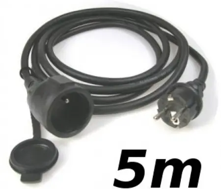 Rallonge électrique 5m 3G1.5² IP44